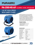 PA-250-HS-AF Spec Sheet