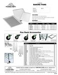 Pan Rack Accessories Spec Sheet Pan Rack Accessories Spec Sheet