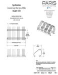 Paris Site Furnishings Steel Loop Bike Rack Spec Sheet