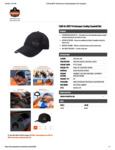 PERFORMANCE COOLING BASEBALL HAT - BLACK SPEC SHEET PERFORMANCE COOLING BASEBALL HAT - BLACK SPEC SHEET