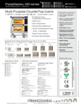 PizzaMaster 350 series Specsheet