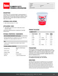 Plumber's Putty Specsheet