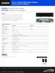 PMM120A spec sheet PMM120A spec sheet