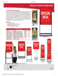 Poster Frame Pedestals Spec Sheet