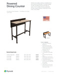 Powered_Dining_Counter Specs