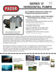 Pacer Pumps G Series Pumps Pacer Pumps G Series Pumps