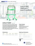 Prince Castle SKK2 Lettuce Kutlett Chopper spec sheet Prince Castle SKK2 Lettuce Kutlett Chopper spec sheet