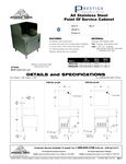 Advance Tabco PRPOS Spec Sheet Advance Tabco PRPOS Spec Sheet
