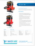 PSP-380-Canister-Vacuum-Product-Spec-Sheet PSP-380-Canister-Vacuum-Product-Spec-Sheet