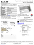 Elkay PSRADQ191955L Spec Sheet Elkay PSRADQ191955L Spec Sheet