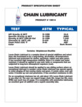 Lucas Oil Chain Lubricant Specs