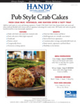 Handy Handmade Pub Style Crabcakes Specsheet