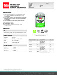 PVC Heavy Duty Clear Cement Specsheet