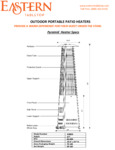 Eastern Tabletop Pyramid Patio Heater Specs
