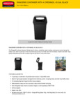 Rubbermaid 690FG9173BK Specsheet Rubbermaid 690FG9173BK Specsheet
