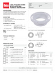 LEVEL-FIT, INSIDE 3" FIT HUB FLANGE, OPEN, PVC, W/PL RING spec sheet