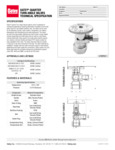 Oatey Quarter Turn Angle Stop Valve Specsheet