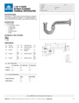 P-TRAP 1.25, BUDGET Spec sheet P-TRAP 1.25, BUDGET Spec sheet