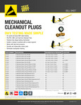 Cherne Mechanical Cleanouts Spec Sheet Cherne Mechanical Cleanouts Spec Sheet
