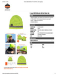 REFLECTIVE WINTER HAT - SPEC SHEET