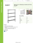 Regency Space Solutions 460B1454KM74 Specsheet Regency Space Solutions 460B1454KM74 Specsheet