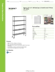 Regency Space Solutions 460B1454KM75 Specsheet