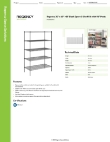 Regency Space Solutions 460B3060K95 Specsheet Regency Space Solutions 460B3060K95 Specsheet