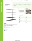 Regency Space Solutions 460B3072K75 Specsheet