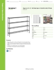 Regency Space Solutions 460EB1272K54 Specsheet
