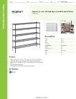 Regency Space Solutions 460EB1460K55 Specsheet Regency Space Solutions 460EB1460K55 Specsheet