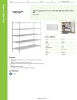 Regency Space Solutions 460SW2472K65 Specsheet
