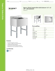Regency Tables & Sinks 600B1101412L Specsheet