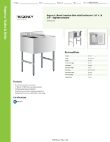 Regency Tables & Sinks 600B1101412R Specsheet