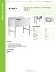 Regency Tables & Sinks 600B12136213 Specsheet Regency Tables & Sinks 600B12136213 Specsheet