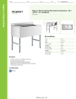 Regency Tables & Sinks 600B2101413L Specsheet