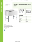 Regency Tables & Sinks 600B22136L9 Specsheet Regency Tables & Sinks 600B22136L9 Specsheet