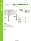 Regency Tables & Sinks 600B22136R9 Specsheet Regency Tables & Sinks 600B22136R9 Specsheet