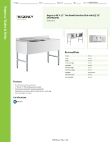 Regency Tables & Sinks 600B22148213 Specsheet Regency Tables & Sinks 600B22148213 Specsheet