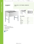 Regency Tables & Sinks 600B32138 Specsheet Regency Tables & Sinks 600B32138 Specsheet