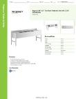 Regency Tables & Sinks 600B42184219 Specsheet Regency Tables & Sinks 600B42184219 Specsheet