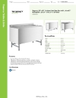 Regency Tables & Sinks 600BB2448KIT Specsheet