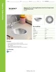 Regency Tables & Sinks 600DIR126 Specsheet Regency Tables & Sinks 600DIR126 Specsheet