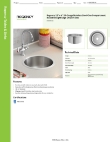 Regency Tables & Sinks 600DIRS126 Specsheet Regency Tables & Sinks 600DIRS126 Specsheet