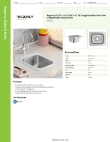 Regency Tables & Sinks 600DIS1113 Specsheet Regency Tables & Sinks 600DIS1113 Specsheet