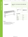 Regency Tables & Sinks 600FHDMS1896 Specsheet Regency Tables & Sinks 600FHDMS1896 Specsheet