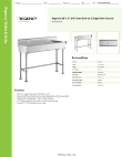 Regency Tables & Sinks 600FHSMSB1848 Specsheet Regency Tables & Sinks 600FHSMSB1848 Specsheet