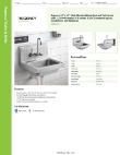 Regency Tables & Sinks 600HS172HTS Specsheet Regency Tables & Sinks 600HS172HTS Specsheet