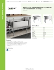 Regency Tables & Sinks 600IB2142C0KIT Specsheet