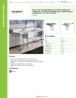 Regency Tables & Sinks 600S121818X Specsheet Regency Tables & Sinks 600S121818X Specsheet