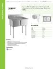 Regency Tables & Sinks 600S21620G Specsheet
